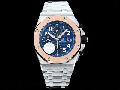 HBF Factory Audemars Piguet AP Royal Oak Offshore Rose Gold-Blue-Steel Limited Edition Watch